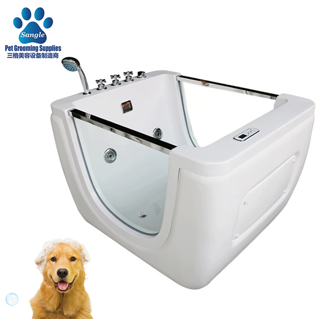 Large dog bath SPA machine acrylic pet massage bathtub swimming pool bubble  surfing