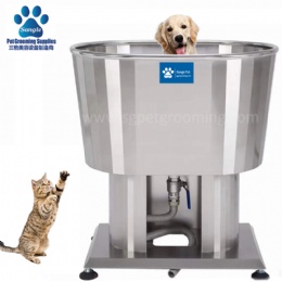304 Stainless Steel Pet Spa Bathtub With Sub plate for small dog wash