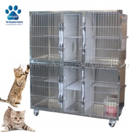 Stainless Steel Veterinary Cages For Cats