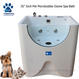 35 Inch Microubbble Ozone Spa Bath For Pet Grooming Business