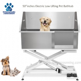 50 inch Stainless Steel Walk In Electric Low lifting Pet Bathtub