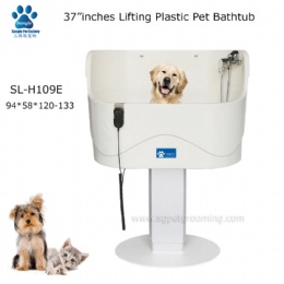 Plastic lift dog bathtub for pet grooming business